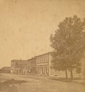 Iowa SV Bonaparte Street Scene L Henry 1880s RARE