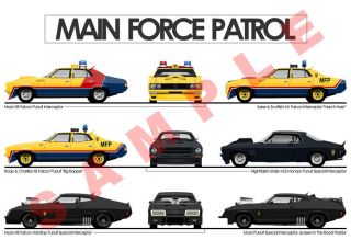 Mad Max Main Force Patrol 19x13 Poster Print Pursuit Interceptor 