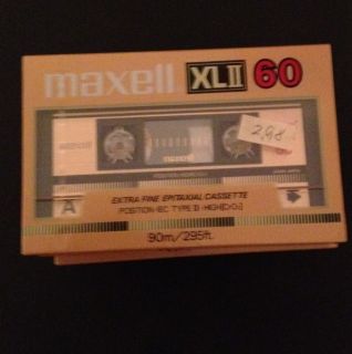 Vintage Maxell XLII 60 Blank audio Cassette Sealed Made In Japan