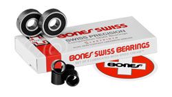 Bones® Swiss “L2” Set of 8 Skate Bearings mm 608 Skateboard 
