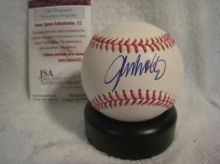 John Smoltz Atlanta Braves Signed OML Baseball JSA COA