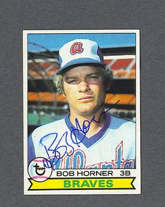 Bob Horner Signed Atlanta Braves 1979 Topps Card