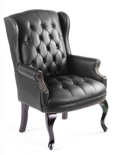 Boss Wingback Button Tufted Traditional Executive Guest Office Chair 