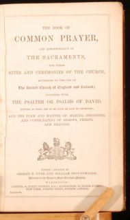C1900 Book Common Prayer Sacraments Rites Ceremonies
