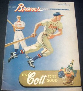  1951 Boston Braves Program