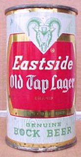 Eastside Bock Beer Flat Top Can Pabst La California