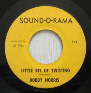Bobby Norris Little Bit of Twisting  rare teen rocker r&b rockabilly 