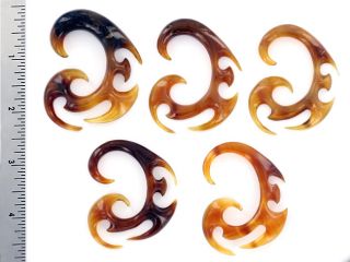 Rising Phoenix Golden Horn Spiral Earrings Price per 2