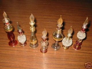 Wholesale Lot 10 Egyptian Handmade Perfume Bottles Gold