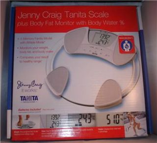 new jenny craig tanita body fat monitor scale bf 592j