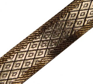 Bronze Metallic Ribbon Trim Sewing Border Lace Craft Dress Accessory 