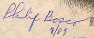 Philip Bosco Signed Original Autographed Al Hirschfeld