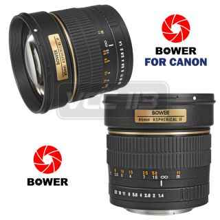 Bower 85mm F 1 4 F1 4 Lens for Canon Rebel 7D 60Da XSi T1i XS 450D 