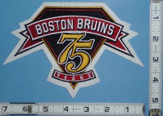 Boston Bruins 7 NHL Hockey Jersey Shoulder Patch 75th Anniversary 