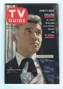 BONANZA Lorne Greene DISNEY Burr 1961 TV GUIDE Magazine #424 NO LABEL 