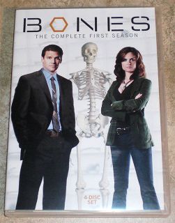 DVD TV Series Bones Complete First Season One 1 Crime Drama 4 Disc Set 