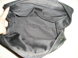 Boulder Ridge Shafmaster Matte Black Leather Small Gym Bag Carryon 