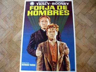 Spencer Tracy BOYS TOWN Mickey Rooney ORIGINAL FILM POSTER Norman 