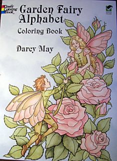 Garden Fairy Alphabet Coloring Book by Darcy May New