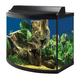 AQUEON, FISH TANK FULL HOOD WITH REFLECTOR, 16 BOW FRONT FLUORESCENT 