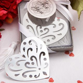 144 Book Lovers Collection Heart Bookmark Wedding / Bridal Shower 