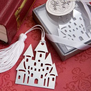   Collection Castle Fairytale Silver Cinderella Bookmark Wedding Favors