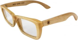 Woodzee Bookworm Unisex RX Wooden Eyeglasses Bamboo New