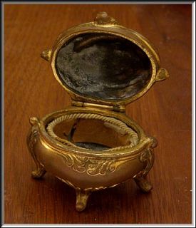 Brainard Wilson Art Nouveau Bronze Metal Jewelry Box