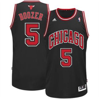 Chicago Bulls Carlos Boozer #5 Adidas Black Swingman Jersey sz XL