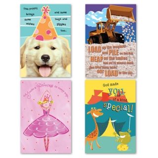 Just for Kids Boxed Birthday Cards 12 Card 2 Each of 6 Designs Mixed 