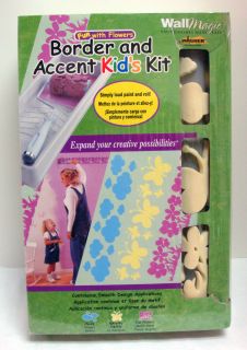 NEW WAGNER WALL MAGIC BORDER ACCENT KIDS KIT PAINT ROLL DECOR FLOWERS 