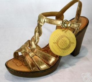 Born Maybelle Gold Tiramisu Heels Womens Shoes $95 00