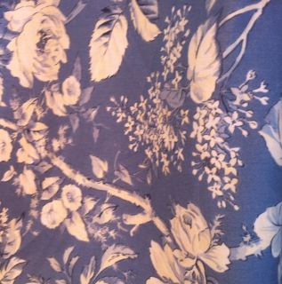 Brandy Floral Blue Fabric by Ralph Lauren