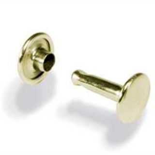 Tandy Leather Solid Brass Small Double Cap Rivets 100 P