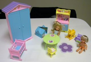 Bratz Barbie Kelly Monster High Baby Playroom Set