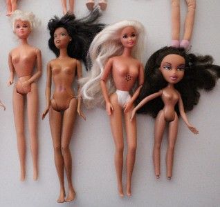 Doll Lot Includes Barbie, Ken, Bratz, Kelly, My Scene, Wee 3 Friends 