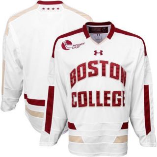 Under Armour Boston College Eagles Tackle Twill Hockey Jersey White 