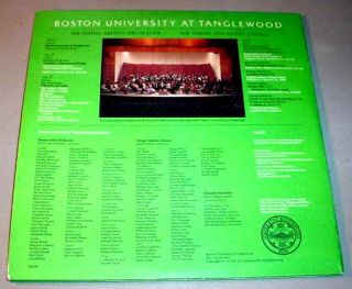 Boston University at Tanglewood 2 LP Young Artists Orchestra vocalists 