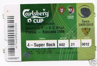  Carlsberg Cup Portugal Sporting V Braga Ticket