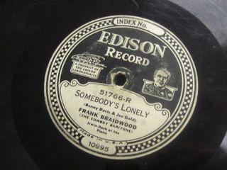 Frank Braidwood Edison Diamond Disc 78 RPM Record 51766