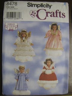   8478 Clothes Patterns for 18 Dolls Uncut by Shirley Botsford