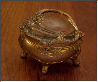 Brainard Wilson Art Nouveau Bronze Metal Jewelry Box