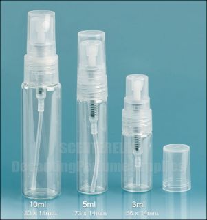 3ml Empty Glass Spray Bottles ATOMIZERS for Perfume Liquid, Oils 