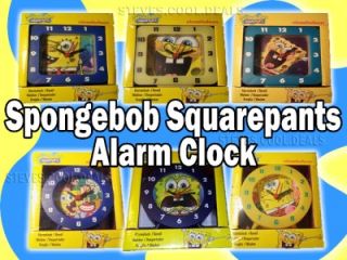 Spongebob Squarepants Alarm Clock Nickelodeon Kids Bedroom Fun Time 