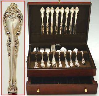 Botticelli Sterling Silver Flatware complete service for eight
