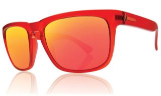 ELECTRIC KNOXVILLE Sunglasses Fire Brick  Grey w/Red Chrome 