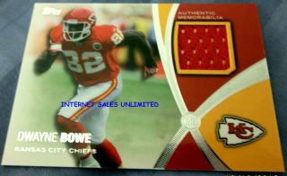   Topps Memorabilia Card PPR DB Dwayne Bowe Kansas City Chiefs