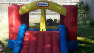   Tikes Jump N Slide Inflatable Bouncer with Slide and Blower