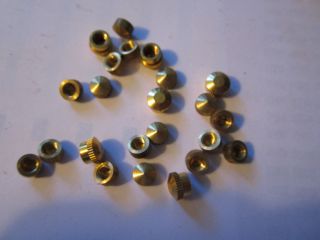  24 New Brass Cap Nuts for Clocks