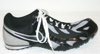 Nike Bowerman Series Black Silver Track Field Running Shoes Cleats 